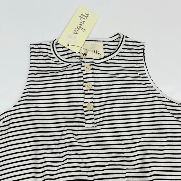 NWT Vignette 3-6M Navy Stripe Bryn Bubble - Picture 3 of 5